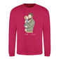 Custom Names Dad & Son Fathers Day Printed Style Sweatshirt