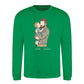 Custom Names Dad & Son Fathers Day Printed Style Sweatshirt