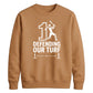 Defending Our Turf Women Cricket Printed Unisex Sweatshirt T20 Womens World Cup