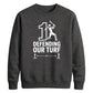 Defending Our Turf Women Cricket Printed Unisex Sweatshirt T20 Womens World Cup
