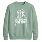 Defending Our Turf Women Cricket Printed Unisex Sweatshirt T20 Womens World Cup