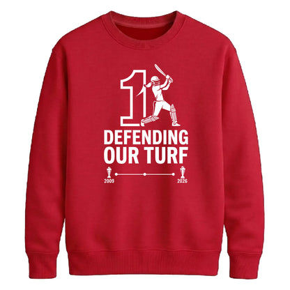 Defending Our Turf Women Cricket Printed Unisex Sweatshirt T20 Womens World Cup