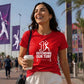 Defending Our Turf Women's Cricket Printed Ladies Fit T-Shirt - England Cricket World Cup 2026