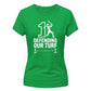 Defending Our Turf Women's Cricket Printed Ladies Fit T-Shirt - England Cricket World Cup 2026