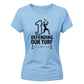 Defending Our Turf Women's Cricket Printed Ladies Fit T-Shirt - England Cricket World Cup 2026