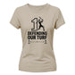 Defending Our Turf Women's Cricket Printed Ladies Fit T-Shirt - England Cricket World Cup 2026