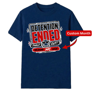 Detention Ended Personalised School Leavers Unisex T-Shirt