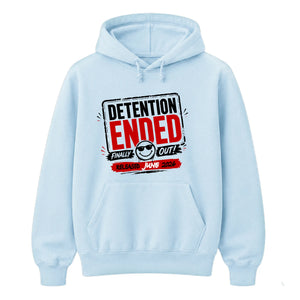 Detention Ended Personalised School Leavers Unisex Hoodie