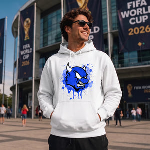 Devil Splatter Graphic FIFA Printed Unisex Hoodie FIFA World Cup 26