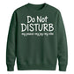 Do Not Disturb Slogan Peace Joy Vibe Graphic Unisex Sweatshirt