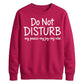 Do Not Disturb Slogan Peace Joy Vibe Graphic Unisex Sweatshirt