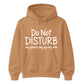 Do Not Disturb Slogan Peace Joy Vibe Graphic Unisex Hoodie