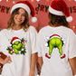 Double sided cheeky graphic Christmas Oversized T-Shirt