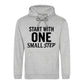 Dynamic Start With One Small Step Slogan Unisex Hoodie