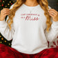 Last Christmas as a Miss Embroidered Sweatshirt | Bride to Be Holiday Jumper