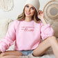Last Christmas as a Miss Embroidered Sweatshirt | Bride to Be Holiday Jumper