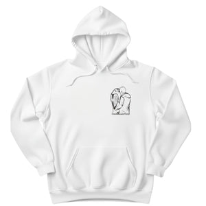 Custom Photo Outline Sketch Embroidery Hoodie - EWB102