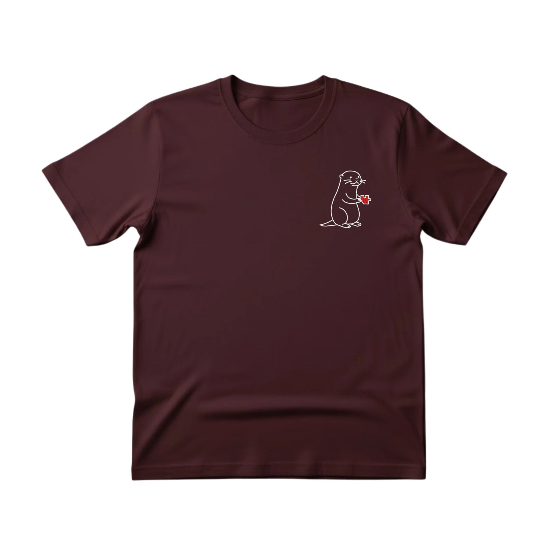 Two Halves, One Heart Sketch Embroidery T-Shirt - EWB104