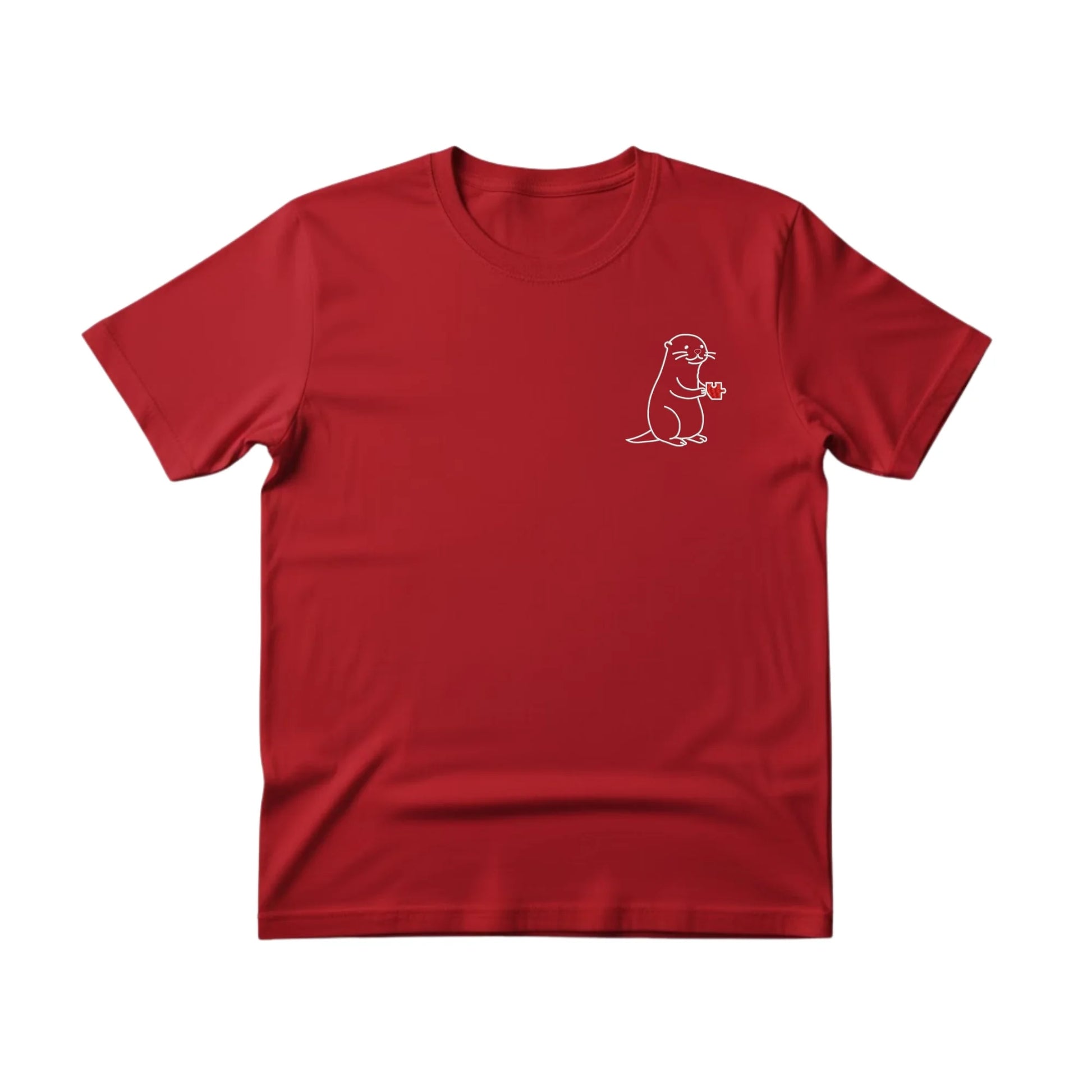 Two Halves, One Heart Sketch Embroidery T-Shirt - EWB104