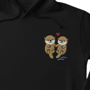 Two Bears, One Love Embroidery Hoodie - EWB106