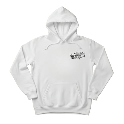 Automobile Personalised Image Outline Sketch Embroidery Hoodie - EWB108