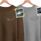 Automobile Personalised Image Outline Sketch Embroidery SweatShirt - EWB108