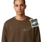 Custom Photo Outline Sketch Embroidery SweatShirt - EWB108