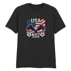 Eagle & Soccer USA 2026 Football Printed Unisex Tshirt