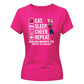 Eat Sleep Cheer Repeat Women Cricket Printed Ladies Fit T-Shirt - England Cricket 2026 Tee Shirt