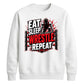 Eat Sleep Wrestle Repeat Wrestling Unisex Sweatshirt