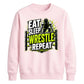 Eat Sleep Wrestle Repeat Wrestling Unisex Sweatshirt