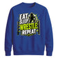 Eat Sleep Wrestle Repeat Wrestling Unisex Sweatshirt