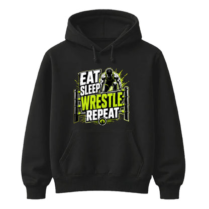 Eat Sleep Wrestle Repeat Wrestling Unisex Hoodie
