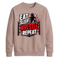 Eat Sleep Wrestle Repeat Wrestling Unisex Sweatshirt