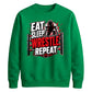 Eat Sleep Wrestle Repeat Wrestling Unisex Sweatshirt
