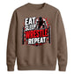 Eat Sleep Wrestle Repeat Wrestling Unisex Sweatshirt