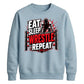 Eat Sleep Wrestle Repeat Wrestling Unisex Sweatshirt