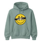 Edgy Ripped Smiley Face Anime Eyes Graphic Unisex Hoodie