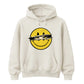 Edgy Ripped Smiley Face Anime Eyes Graphic Unisex Hoodie