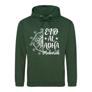 Eid Al-Adha Mubarak Mandala Printed Unisex Hoodie - Bakra Eid hoodie UK