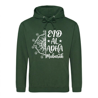 Eid Al-Adha Mubarak Mandala Printed Unisex Hoodie - Bakra Eid hoodie UK