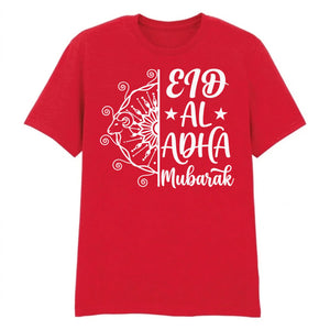 Eid Al-Adha Mubarak Mandala Printed Unisex T-Shirt
