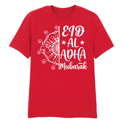 Eid Al-Adha Mubarak Mandala Printed Unisex T-Shirt