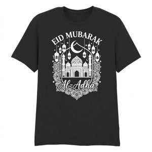 Eid Mubarak Al-Adha Mosque Printed Unisex T-Shirt