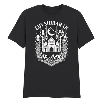 Eid Mubarak Al-Adha Mosque Printed Unisex T-Shirt