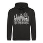 Eid Mubarak Floral Moon & Mosque Printed Unisex Hoodie - Eid Mubarak Printed Hoodie — Eid ul Adha Gift UK 2026