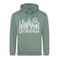 Eid Mubarak Floral Moon & Mosque Printed Unisex Hoodie - Eid Mubarak Printed Hoodie — Eid ul Adha Gift UK 2026