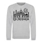 Eid Mubarak Floral Moon & Mosque Printed Unisex Sweatshirt