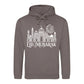Eid Mubarak Floral Moon & Mosque Printed Unisex Hoodie - Eid Mubarak Printed Hoodie — Eid ul Adha Gift UK 2026