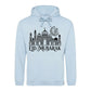 Eid Mubarak Floral Moon & Mosque Printed Unisex Hoodie - Eid Mubarak Printed Hoodie — Eid ul Adha Gift UK 2026